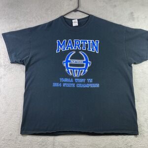 Martin Tennessee Panthers Shirt Adult 2XL Black 2014 State Champions Graphic Tee